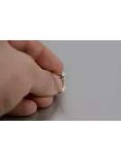 Ring Cubic Zirconia Original Vintage 14k s růžovým zlatým klasickým vinobraní VRC353